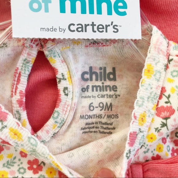 CARTER’S 6-9 Floral Romper Cardigan Headband Set - Picture 3 of 15